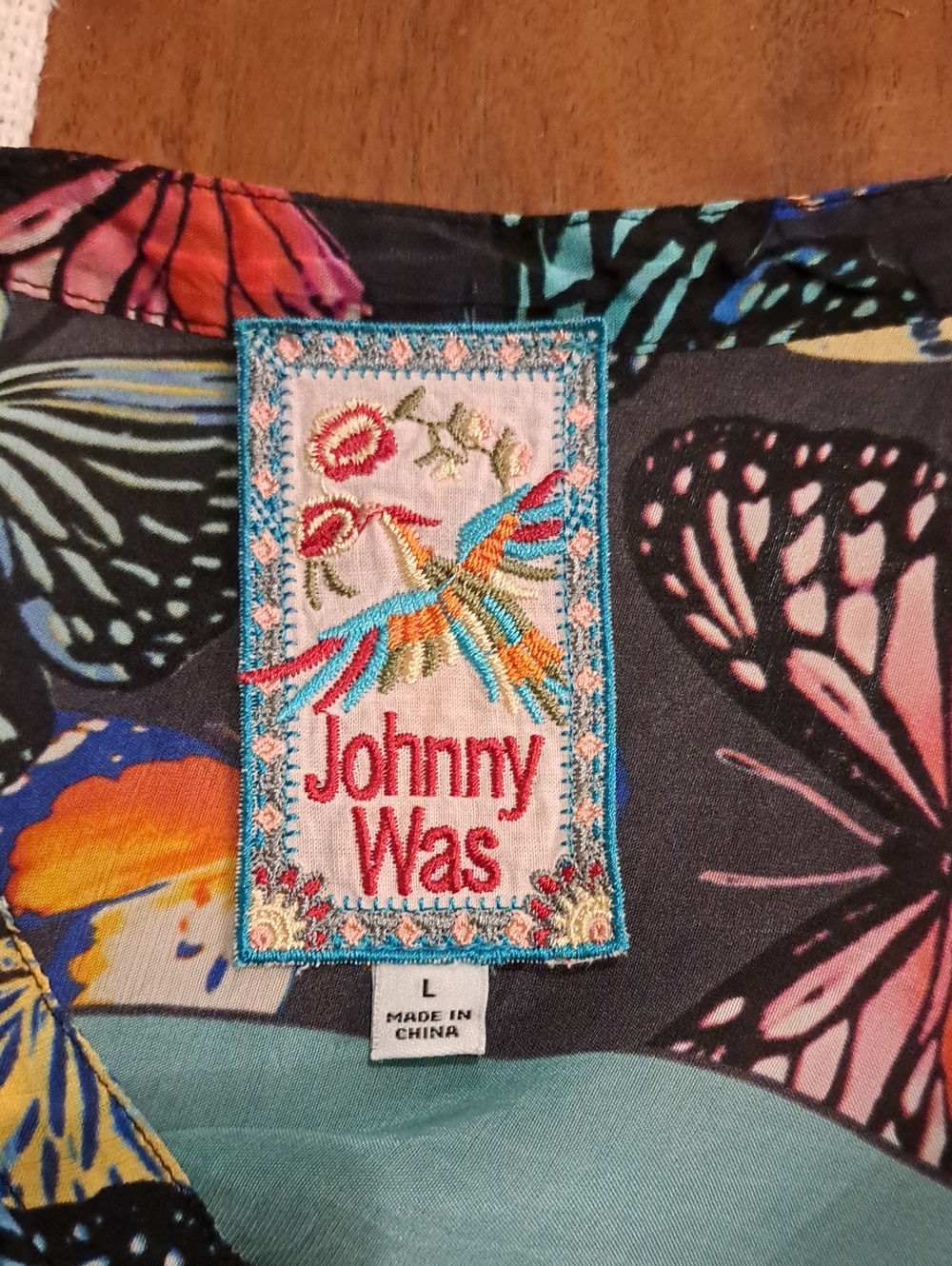 JOHNNY WAS PANYA ALBA Maxi Dress. BEAUTIFUL Turquoise w Colorful Floral Print. - Picture 8 of 11